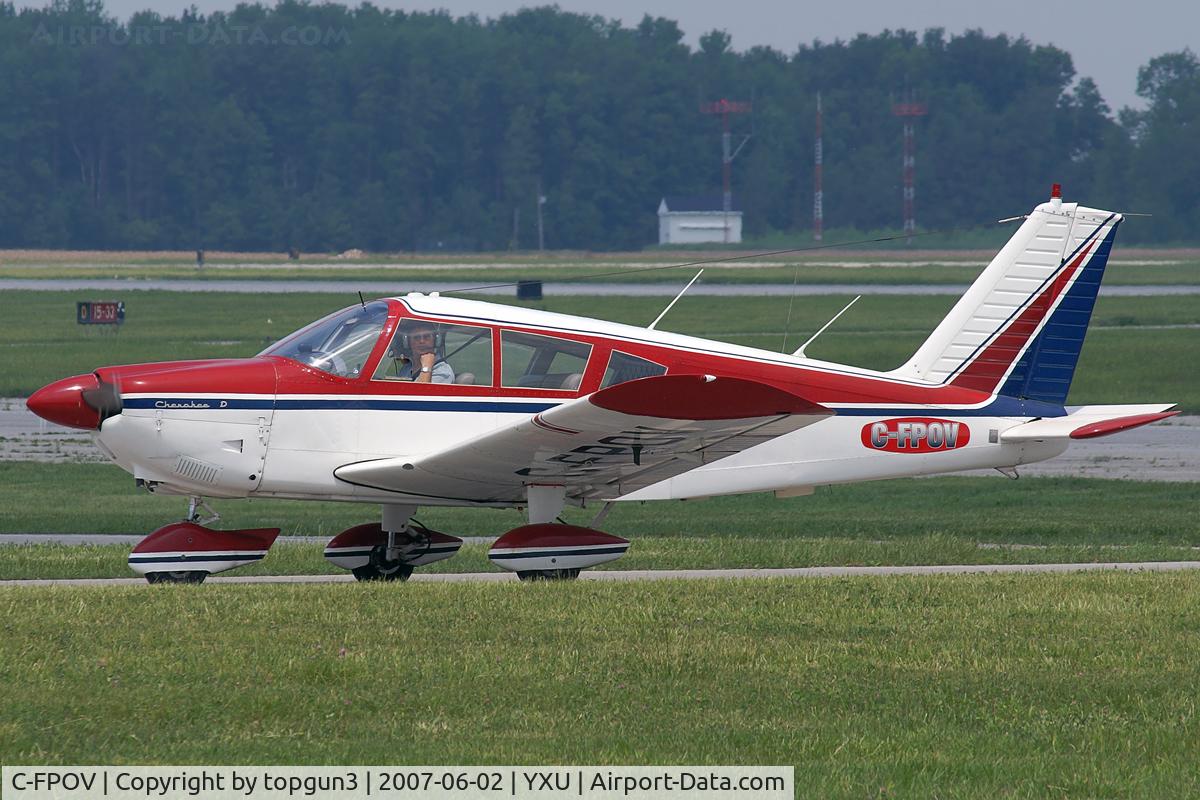 C-FPOV, 1969 Piper PA-28-180 Cherokee C/N 28-5161, Taxiing on Alpha.