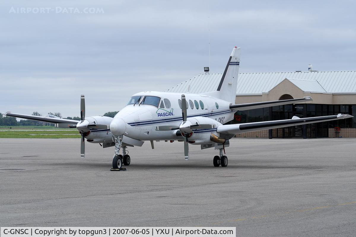 C-GNSC, 1980 Beech B100 King Air King Air C/N BE-102, Parked at ESSO ramp.