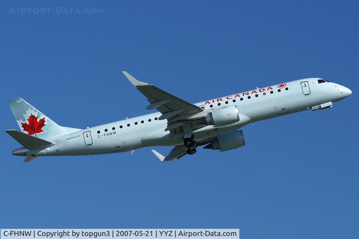 C-FHNW, 2007 Embraer 190AR (ERJ-190-100IGW) C/N 19000077, Departing from RWY06R.