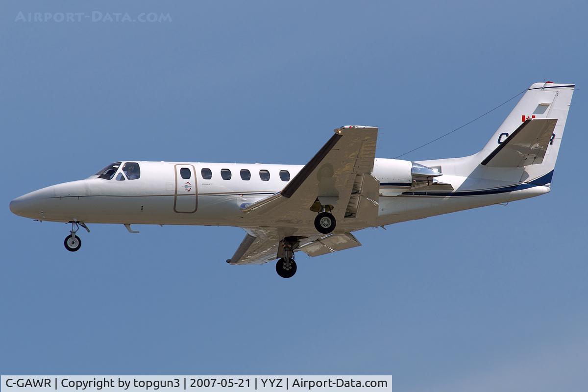 C-GAWR, 2007 Cessna 560XL C/N 560-5717, Short final for RWY05.