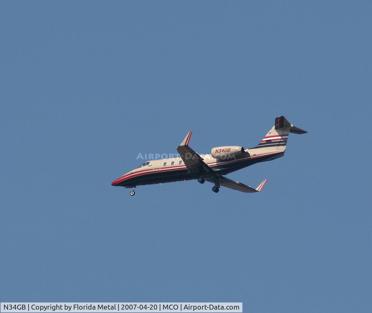 N34GB, 1984 Learjet 55 C/N 55-114, Lear 55