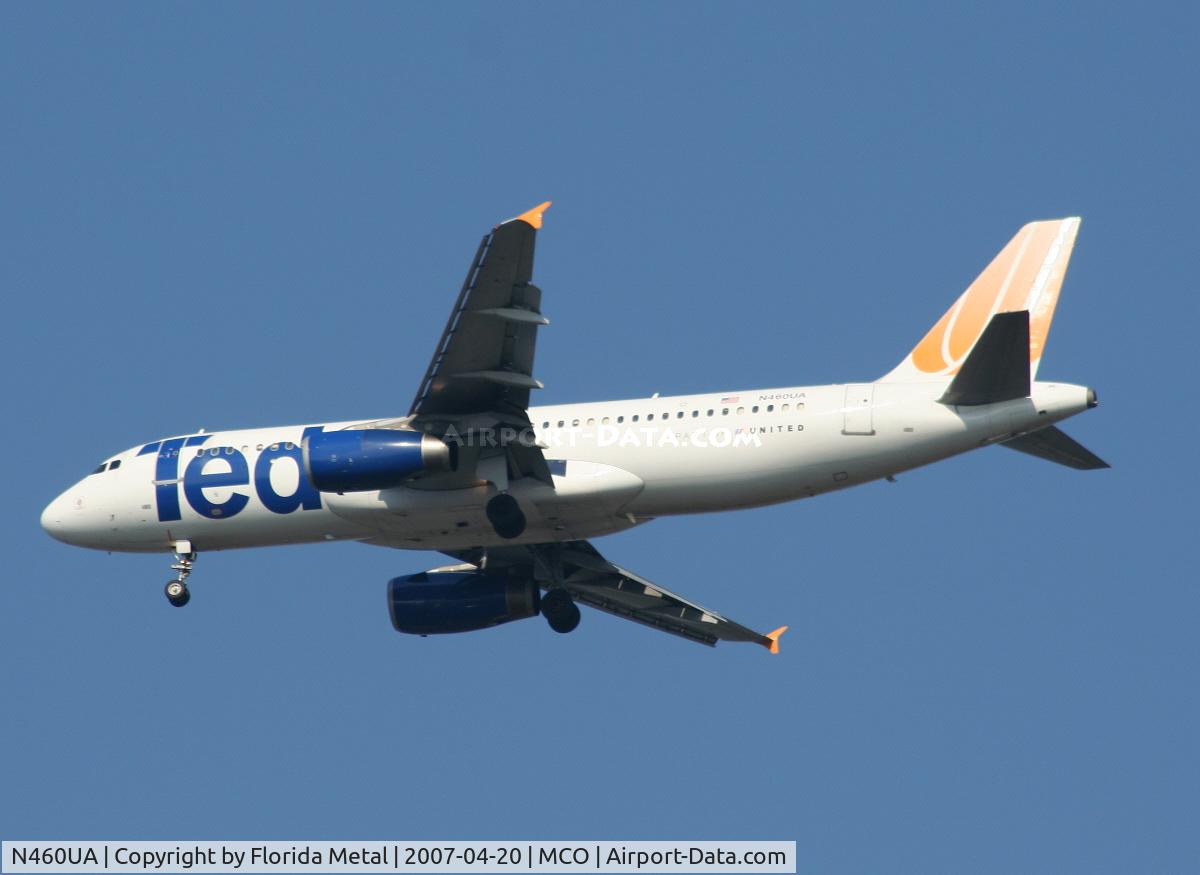 N460UA, 2000 Airbus A320-232 C/N 1248, Ted