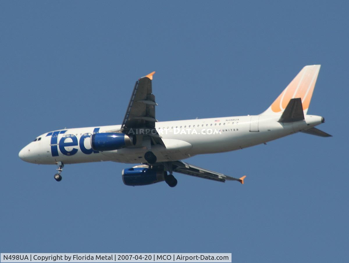 N498UA, 2002 Airbus A320-232 C/N 1865, Ted