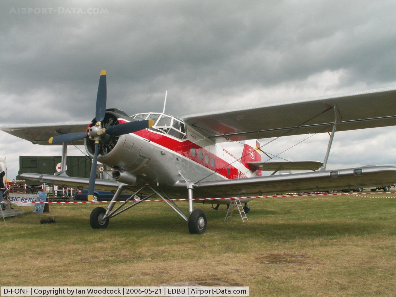 D-FONF, 1962 Antonov An-2TP C/N 117447319, Antonov An-2TP/Berlin-ILA Show (also carries DDR-SKF)