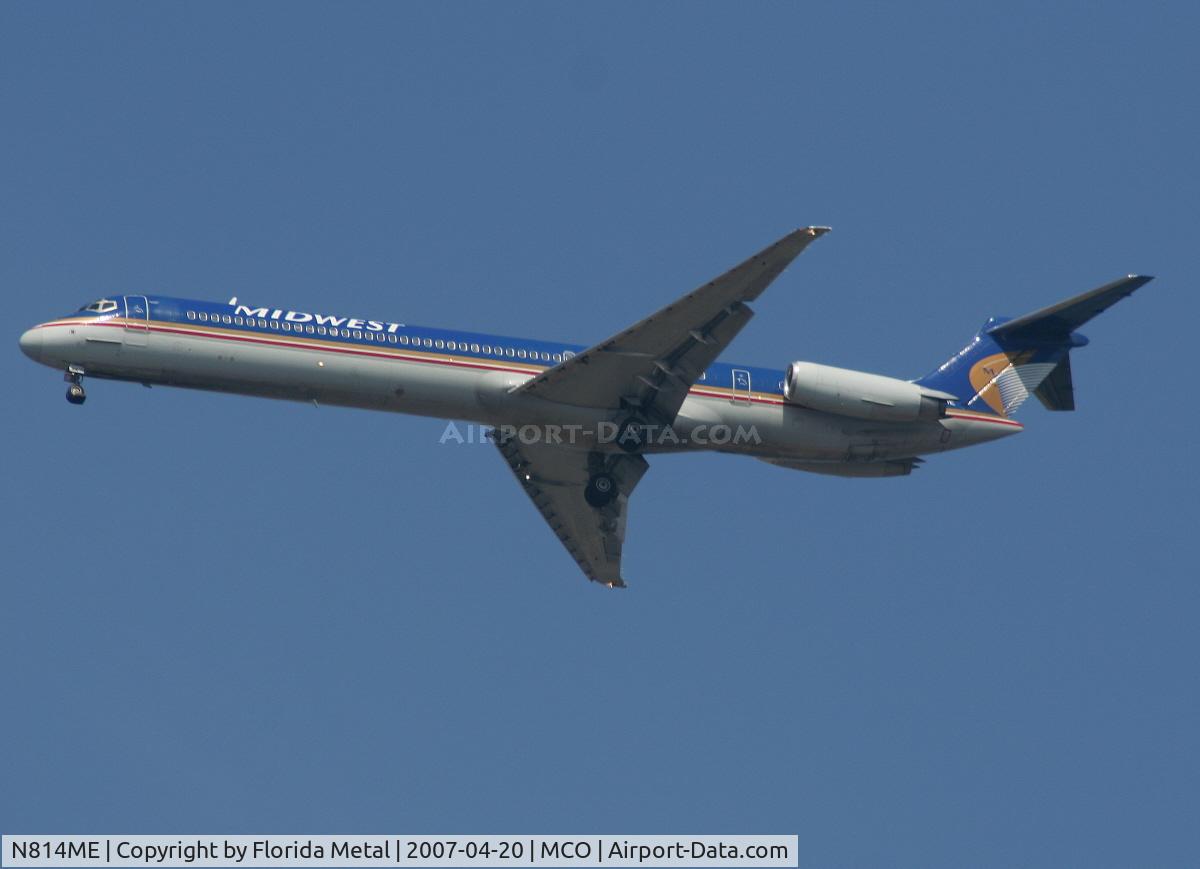 N814ME, 1981 McDonnell Douglas MD-81 (DC-9-81) C/N 48010, Midwest
