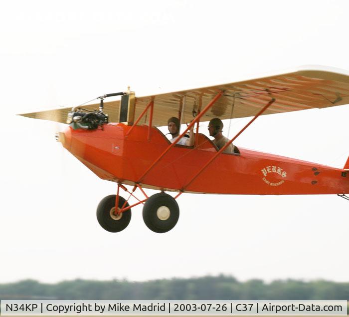 N34KP, 2000 Pietenpol Air Camper C/N 6, Fly by