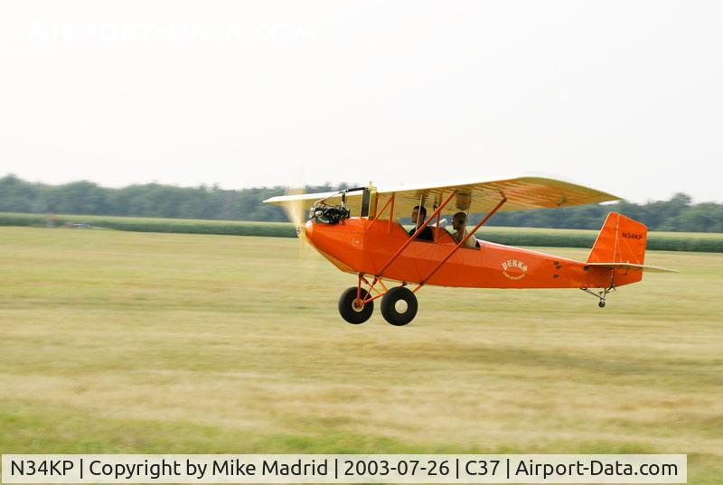 N34KP, 2000 Pietenpol Air Camper C/N 6, Touching down