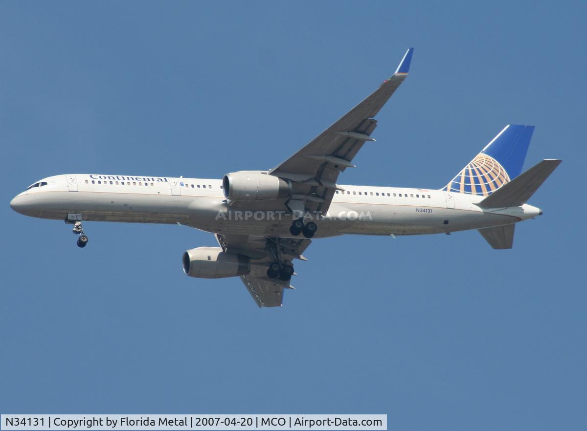 N34131, 1998 Boeing 757-224 C/N 28971, Continental