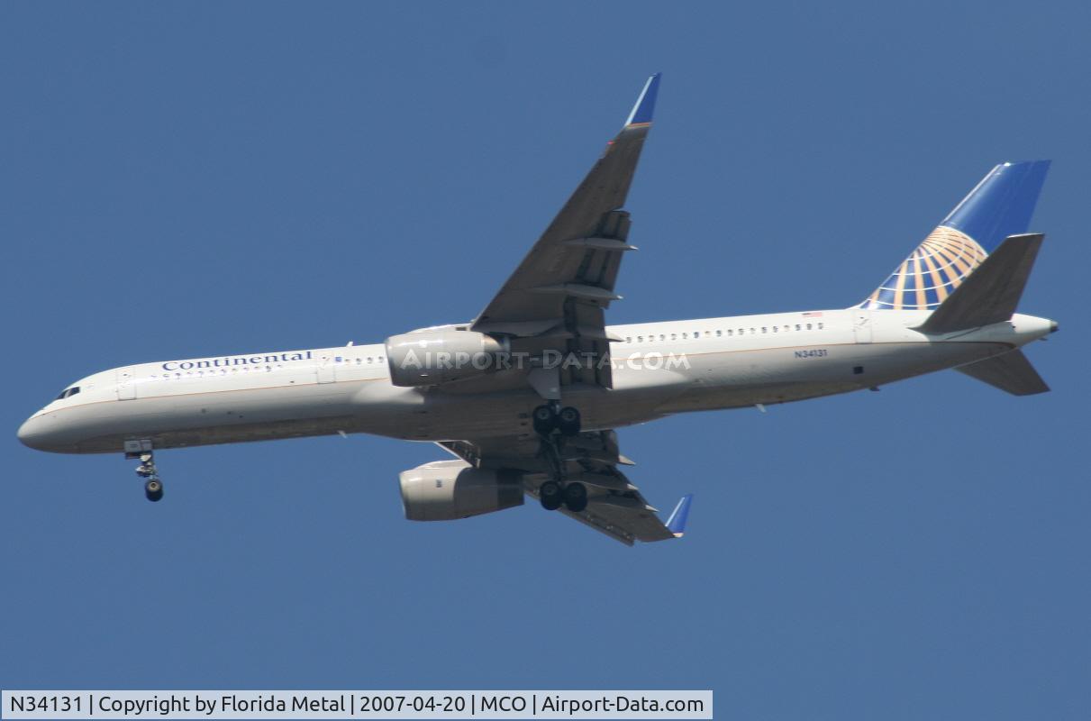 N34131, 1998 Boeing 757-224 C/N 28971, Continental