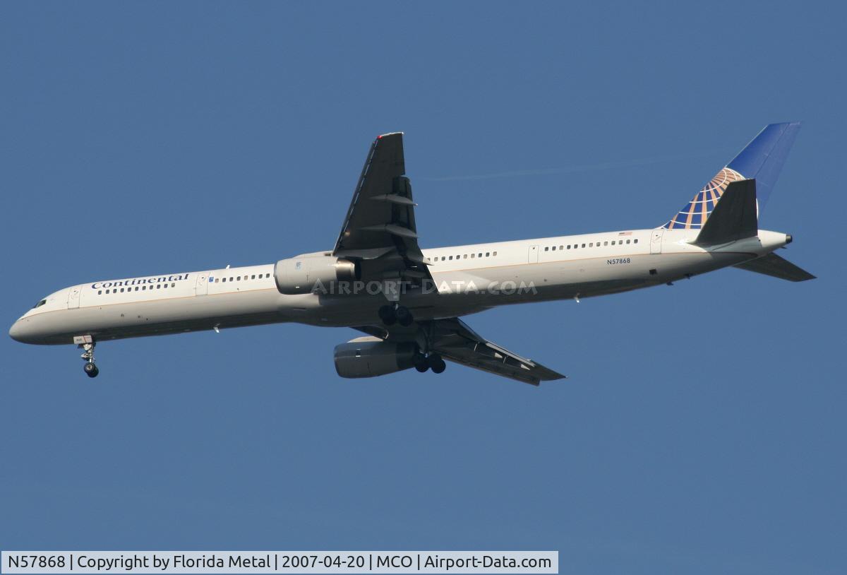 N57868, 2002 Boeing 757-33N C/N 32590, Continental