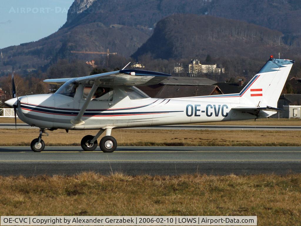 OE-CVC, Reims F150L C/N F15000719, taxiing rwy 16 on a sunny day in February