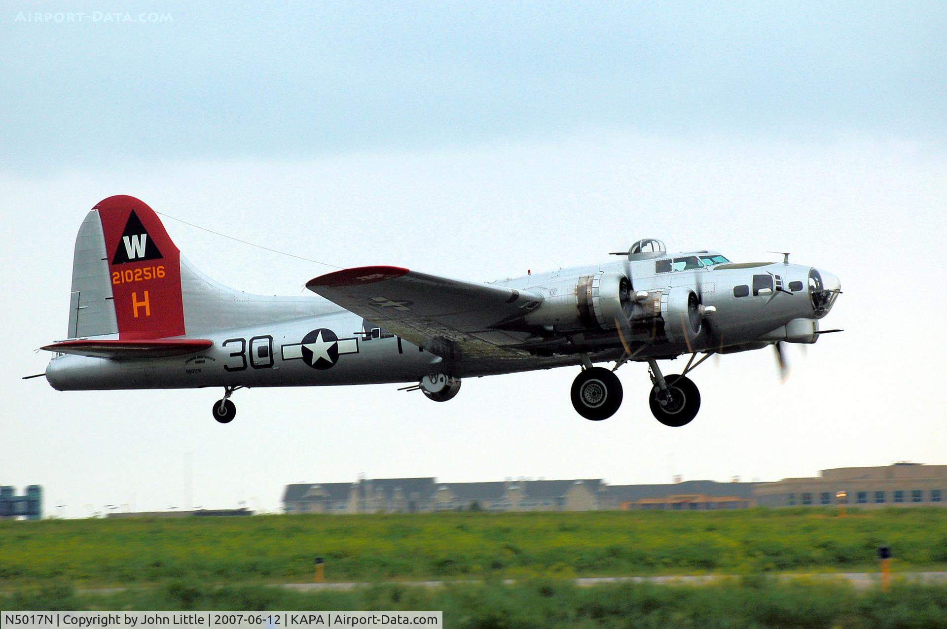 N5017N, 1944 Lockheed/Vega (Boeing) B-17G-105-VE Flying Fortress C/N 8649, Rate of climb established with strong headwind