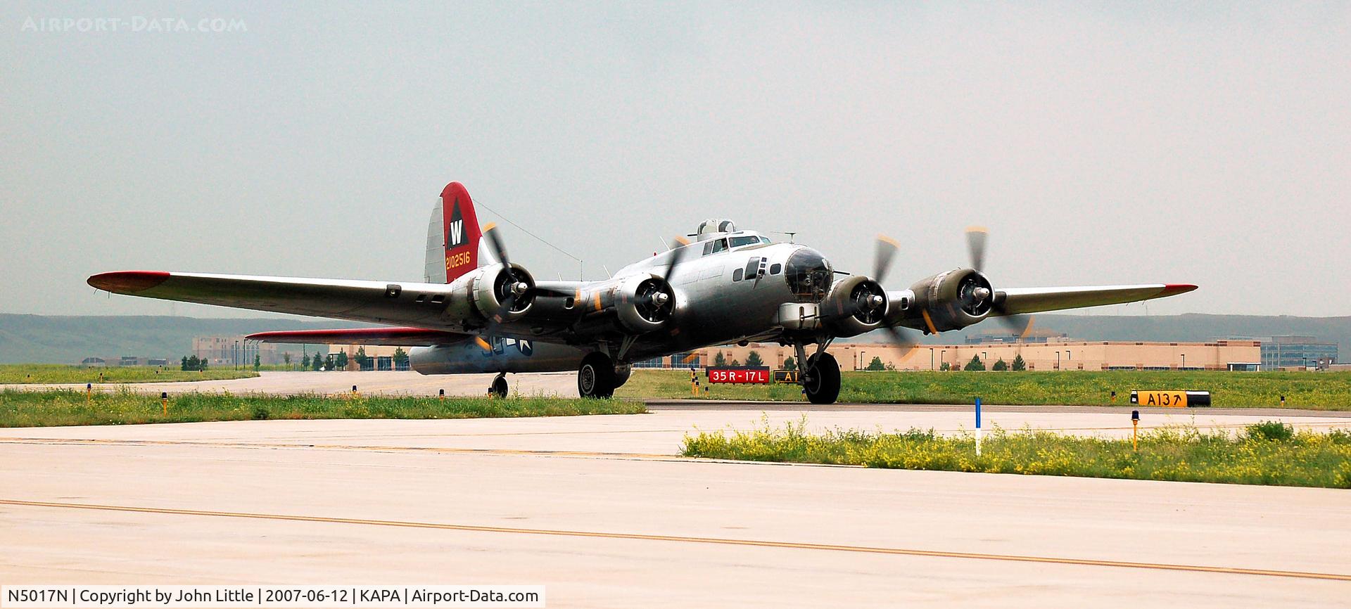 N5017N, 1944 Lockheed/Vega (Boeing) B-17G-105-VE Flying Fortress C/N 8649, Alpha taxi-way