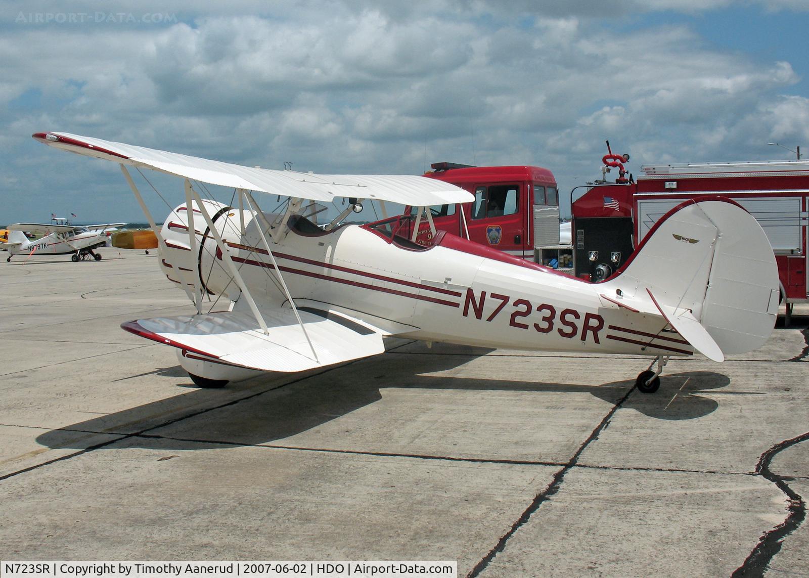 N723SR, 1996 Classic Aircraft Corp WACO YMF C/N F5C-070, The EAA Texas Fly-In