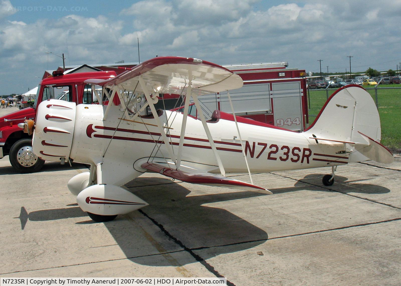 N723SR, 1996 Classic Aircraft Corp WACO YMF C/N F5C-070, The EAA Texas Fly-In
