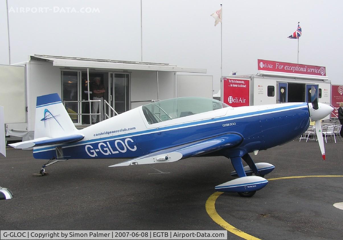 G-GLOC, 2007 Extra EA-300/200 C/N 1039, Extra 200 on show at Booker