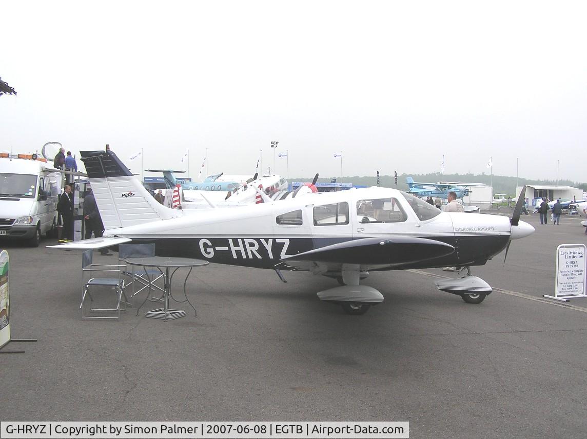 G-HRYZ, 1974 Piper PA-28-180 Cherokee C/N 28-7505090, PA28-180 at Booker