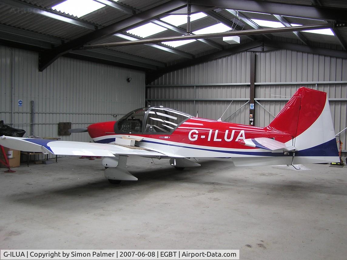 G-ILUA, 2006 Robin R-2160I Alpha Sport C/N 160AI-07007, Alpha R2160 in the hangar at Turweston