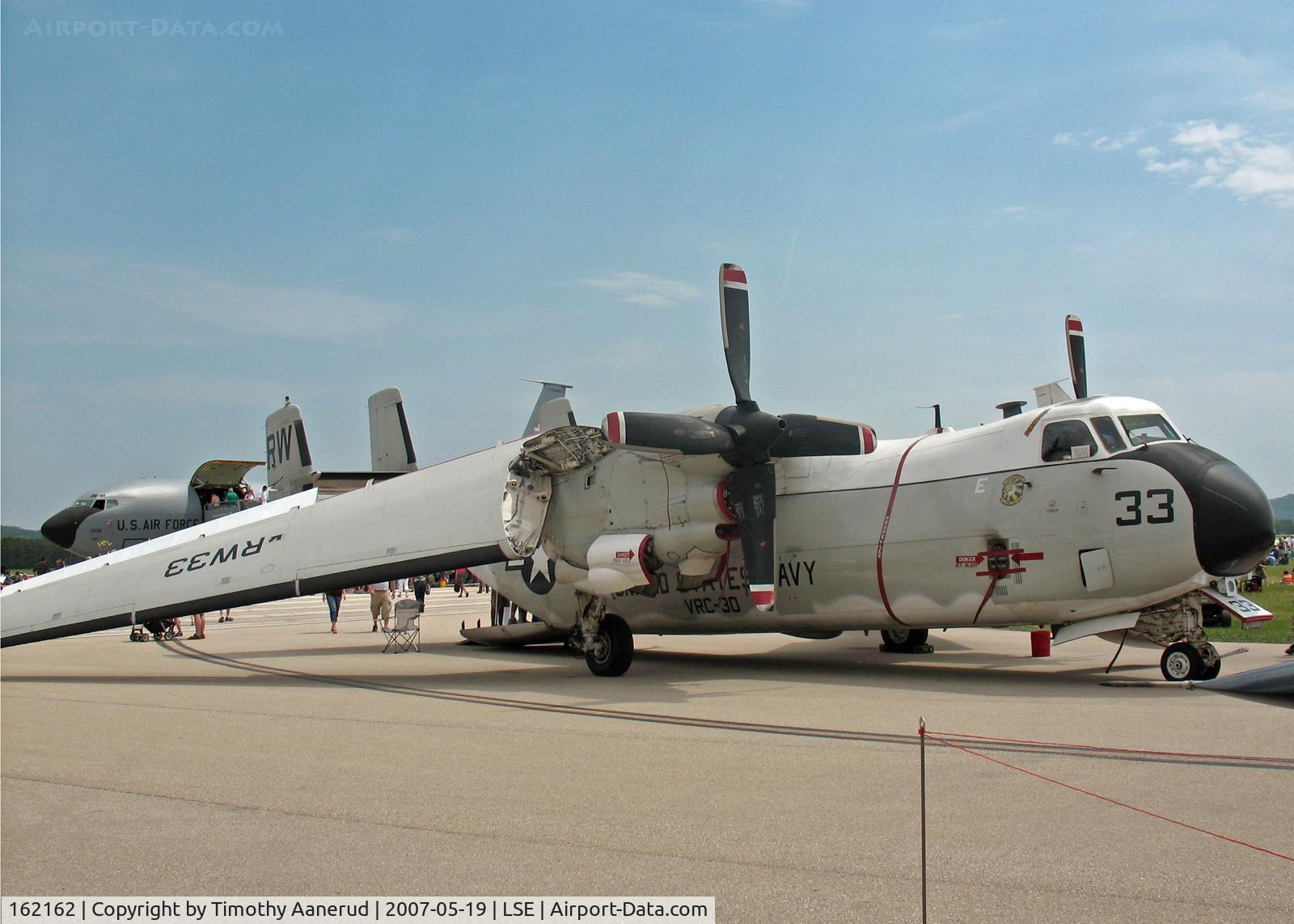 162162, Grumman C-2A Greyhound C/N 42, Grumman C-2A Greyhound, BuNo 162149, On display at the Deke Slayton Airfest in La Crosse, WI