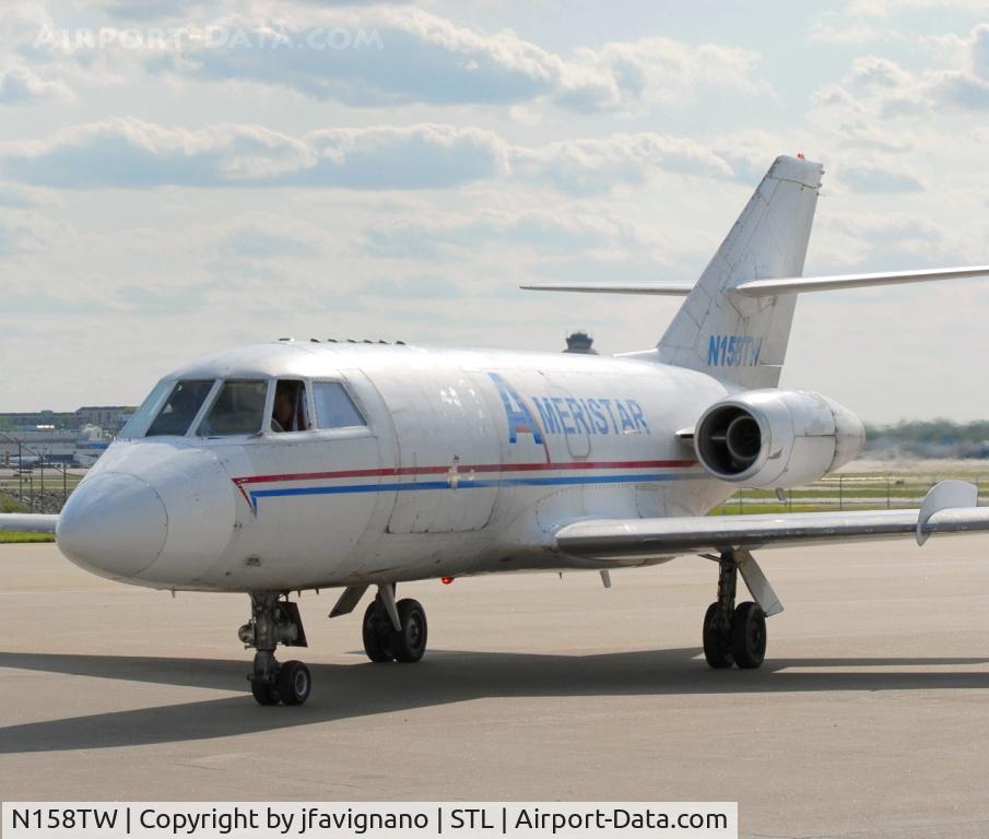 N158TW, 1968 Dassault Fan Jet Falcon (20C) C/N 158, Ready to taxi after delivering auto parts.  Ameristar crews are the best!