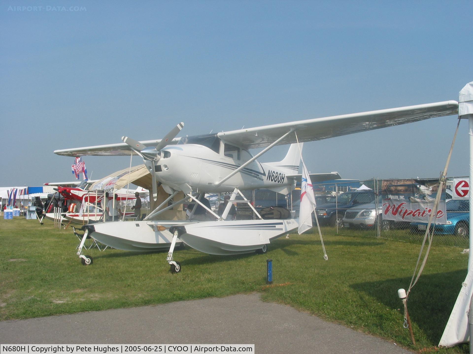 N680H, Cessna 182P Skylane C/N 18264047, N680H Cessna 182 floatplane at Canadian Aviation Expo, Oshawa
