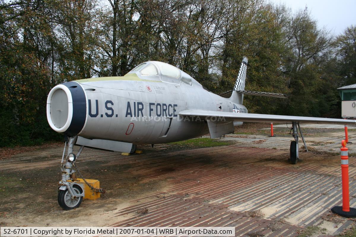 52-6701, 1952 Republic F-84F Thunderstreak C/N Not found 52-6701, F-84
