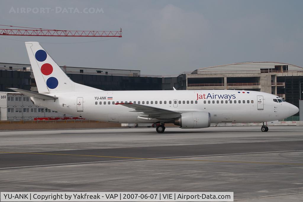 YU-ANK, 1986 Boeing 737-3H9 C/N 23715/1310, JAT Airways Boeing 737-300