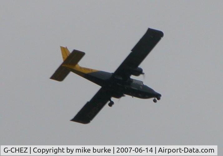 G-CHEZ, 1990 Pilatus Britten-Norman BN-2B-20 Islander C/N 2234, circling, was interested to identify it.