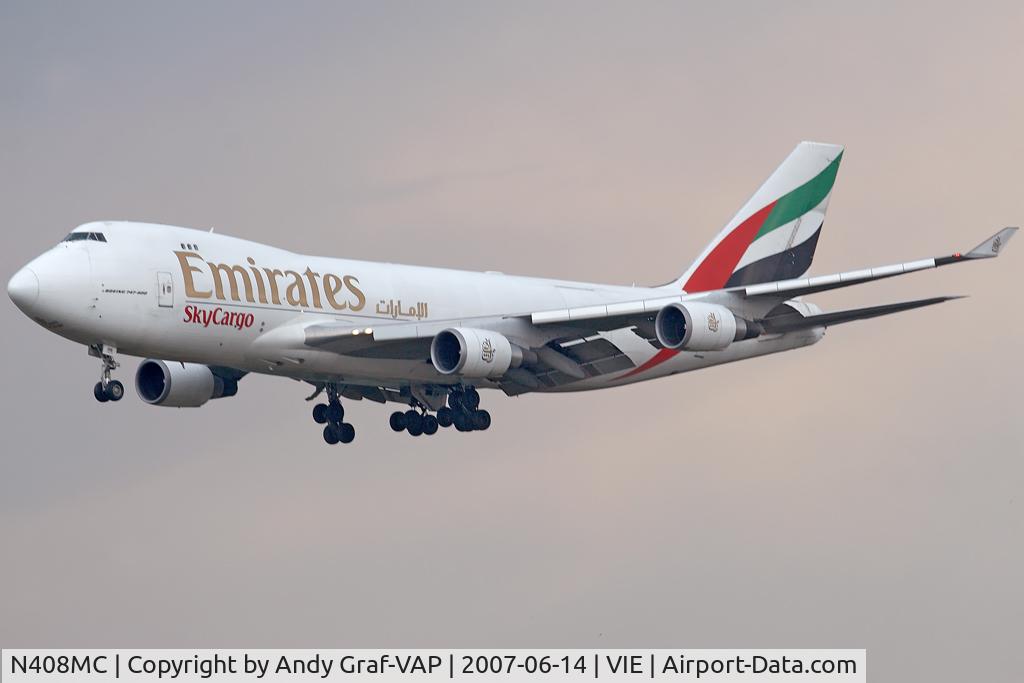 N408MC, 1998 Boeing 747-47UF C/N 29261, Emirates B747-400