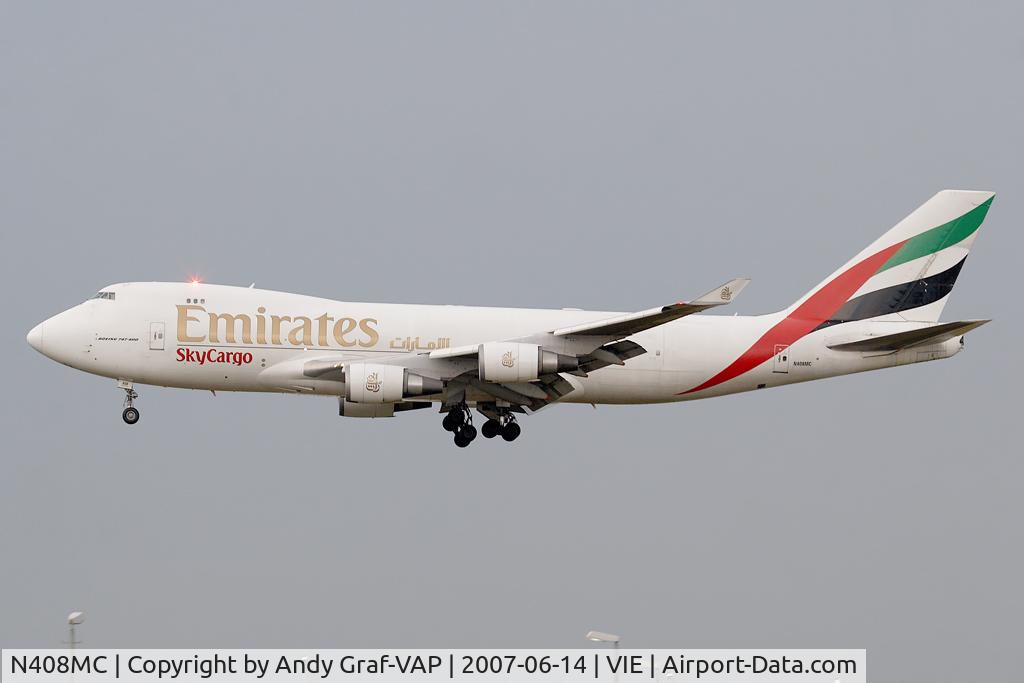 N408MC, 1998 Boeing 747-47UF C/N 29261, Emirates B747-400