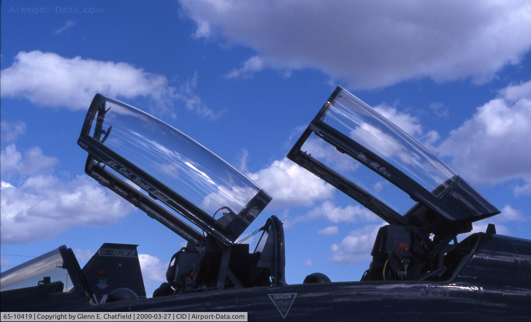 65-10419, 1965 Northrop T-38A-60-NO Talon C/N N.5838, T-38A canopy shot