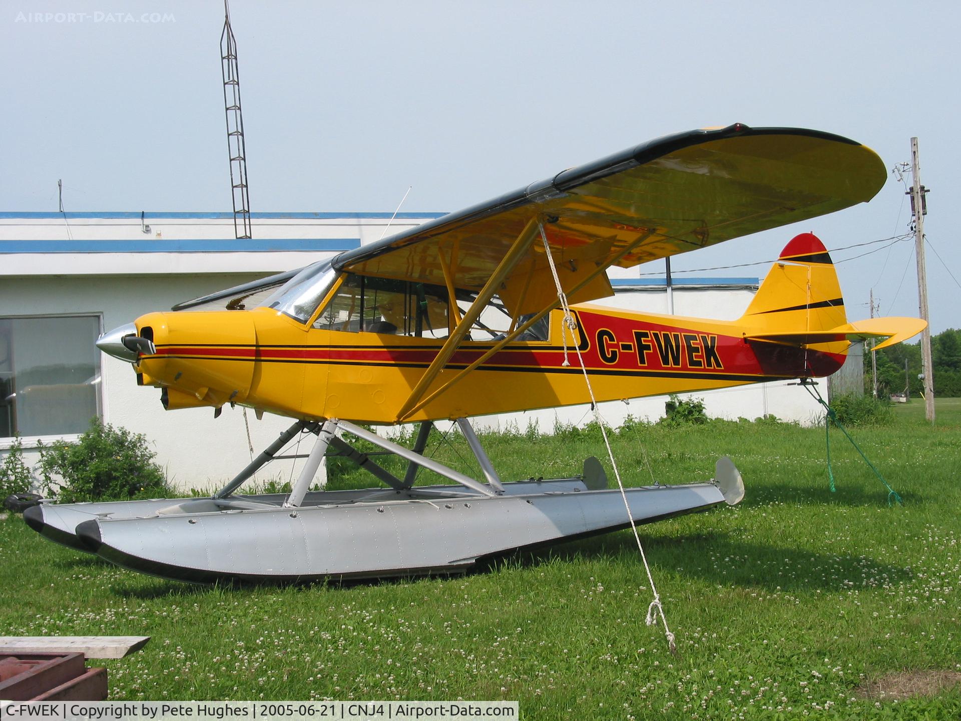 C-FWEK, 1967 Piper PA-18-150 Super Cub C/N 18 8567, C-FWEK Super Cub on  floats at Orillia