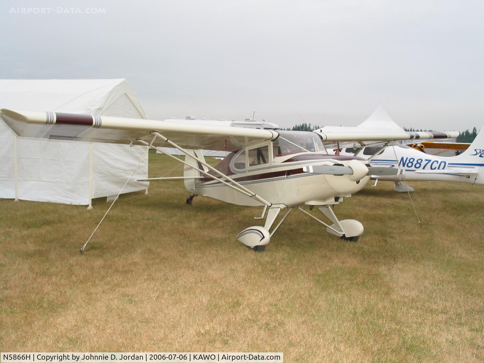 N5866H, 1949 Piper PA-16 Clipper C/N 16-485, Taken at EAA Fly-In Arlington, Wa. 2006