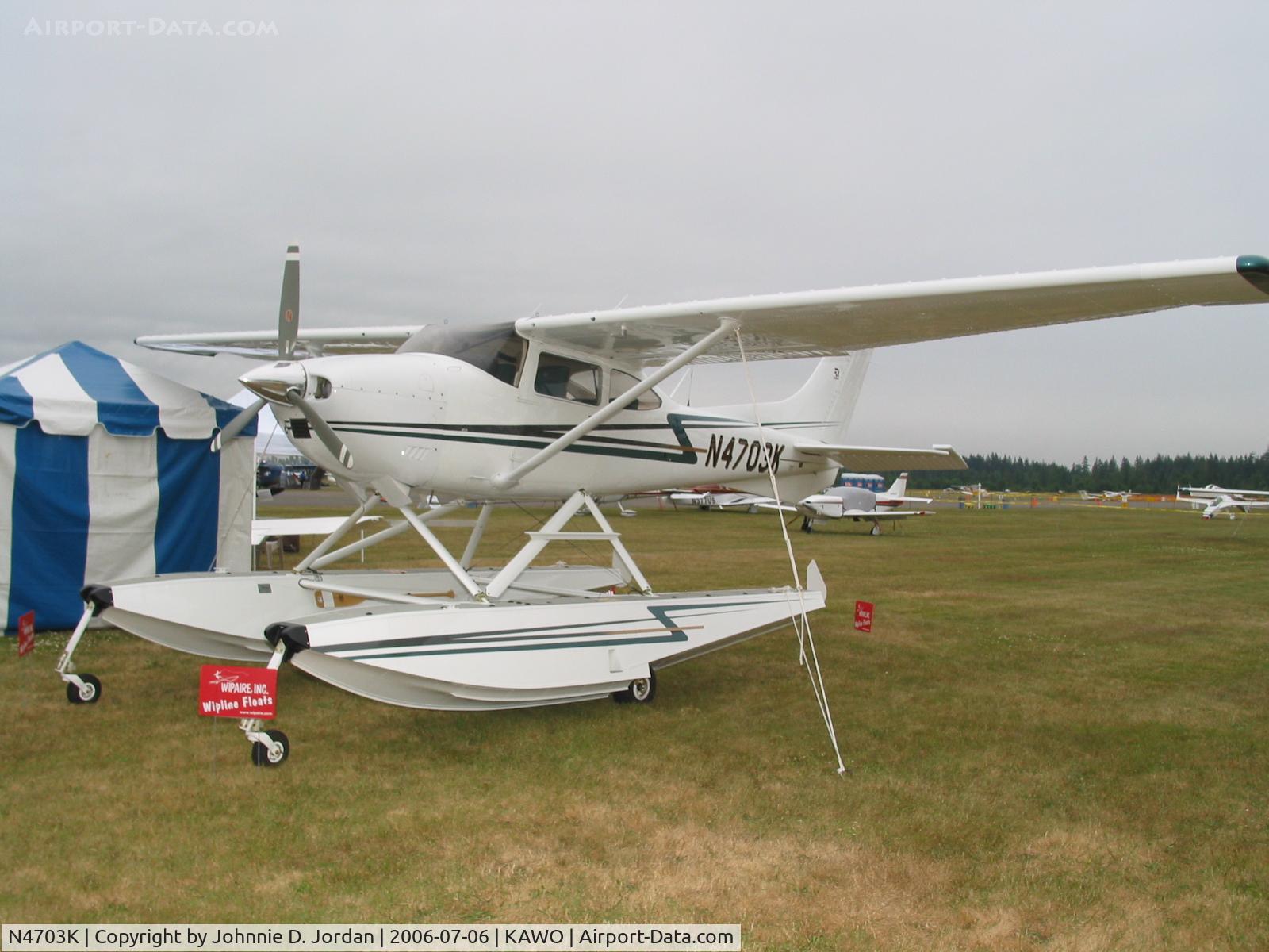 N4703K, 1975 Cessna 182P Skylane C/N 18263702, Taken at EAA Fly-In Arlington, Wa. 2006