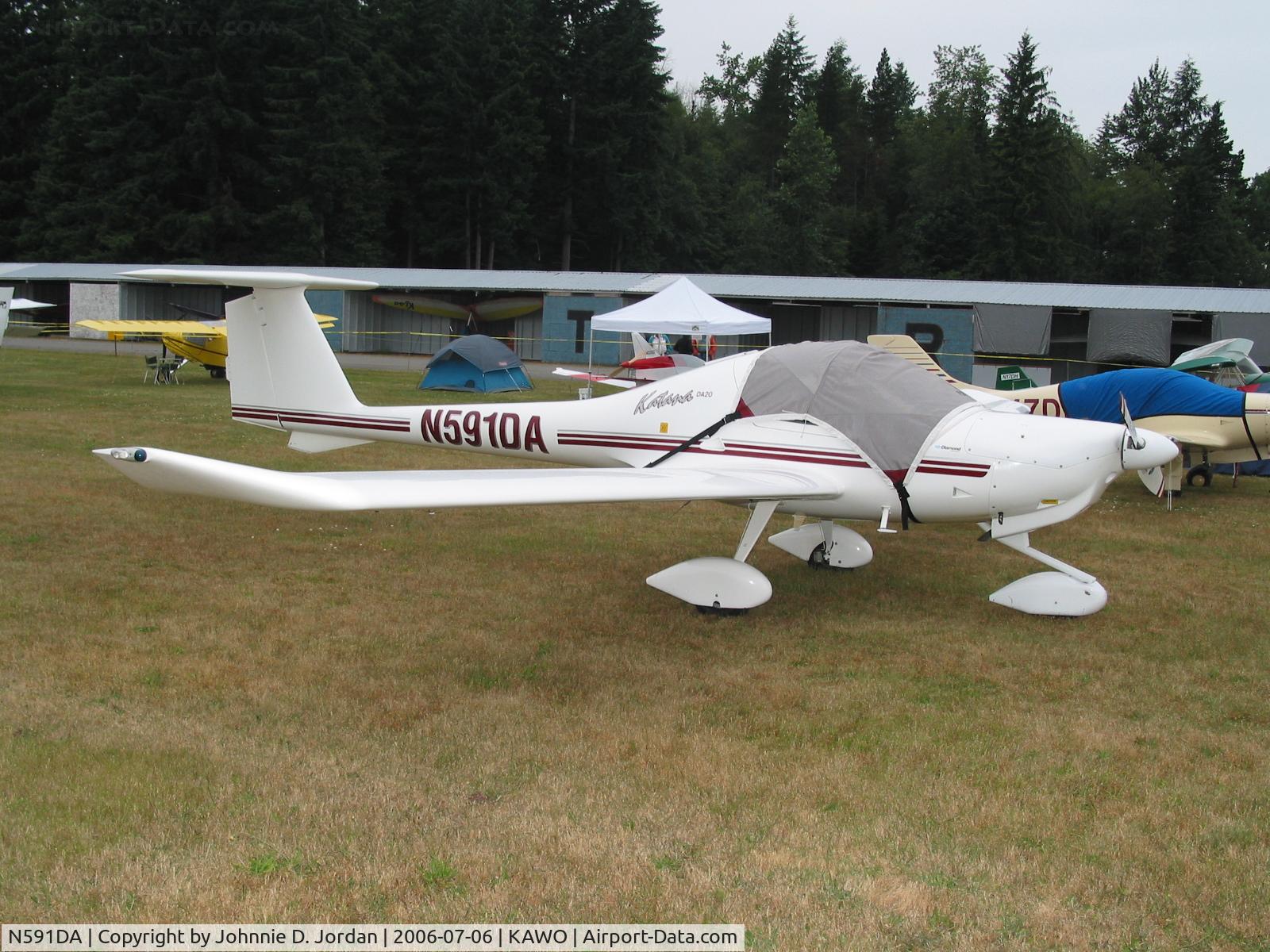 N591DA, Diamond DA-20A-1 Katana C/N 10291, Taken at EAA Fly-In Arlington, Wa. 2006