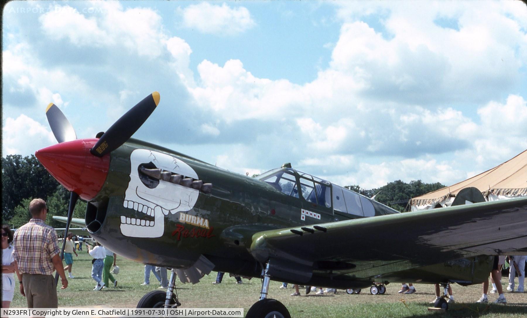 N293FR, 1944 Curtiss P-40K Warhawk C/N 2133, At the EAA Fly In