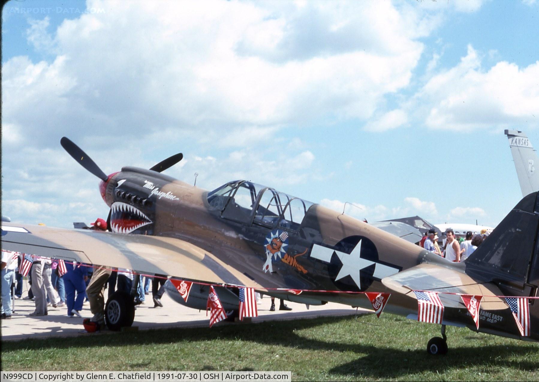 N999CD, 1944 Curtiss P-40N Warhawk C/N 32824, At the EAA Fly In