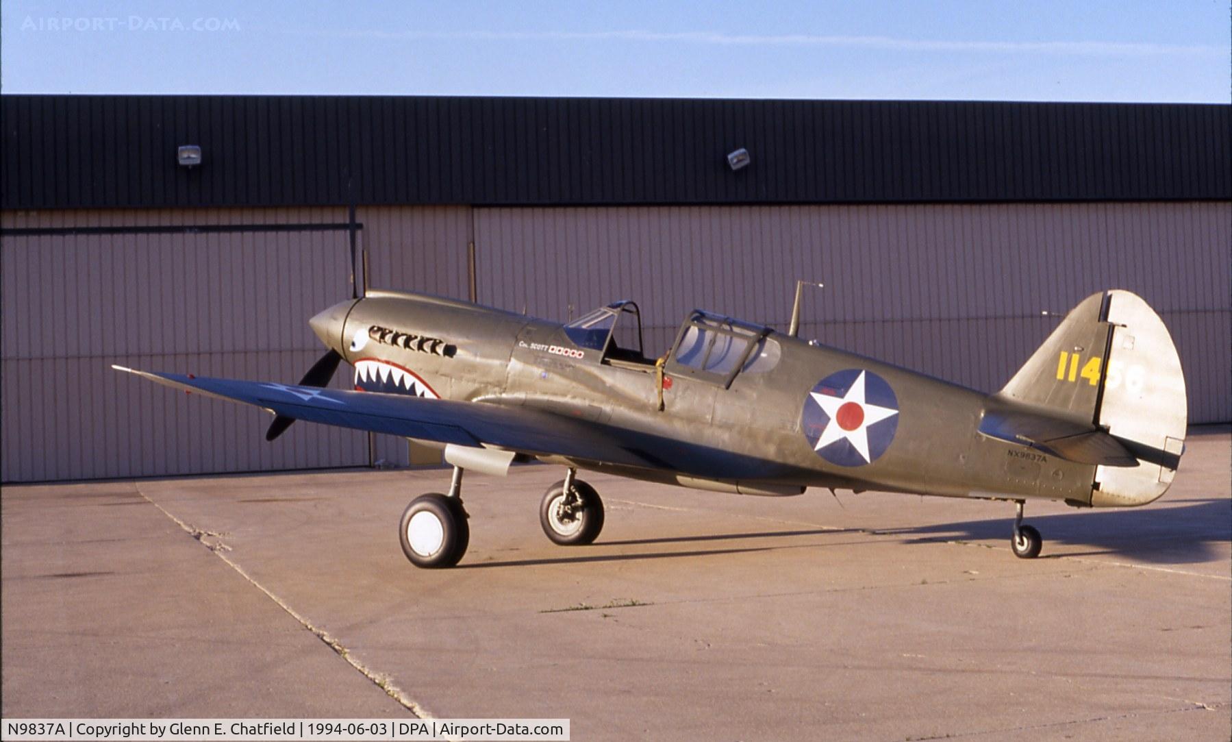 N9837A, 1944 Curtiss P-40N Warhawk C/N 33108, Shortly after restoration