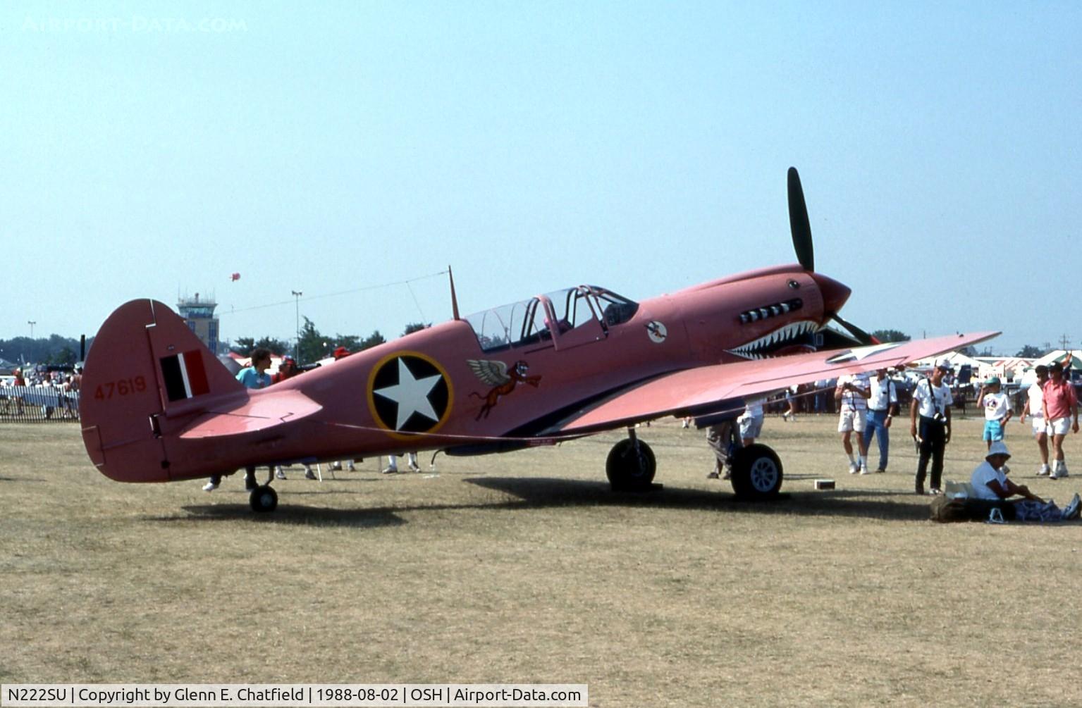 N222SU, 1944 Curtiss P-40N Warhawk C/N 33359, At the EAA Fly In