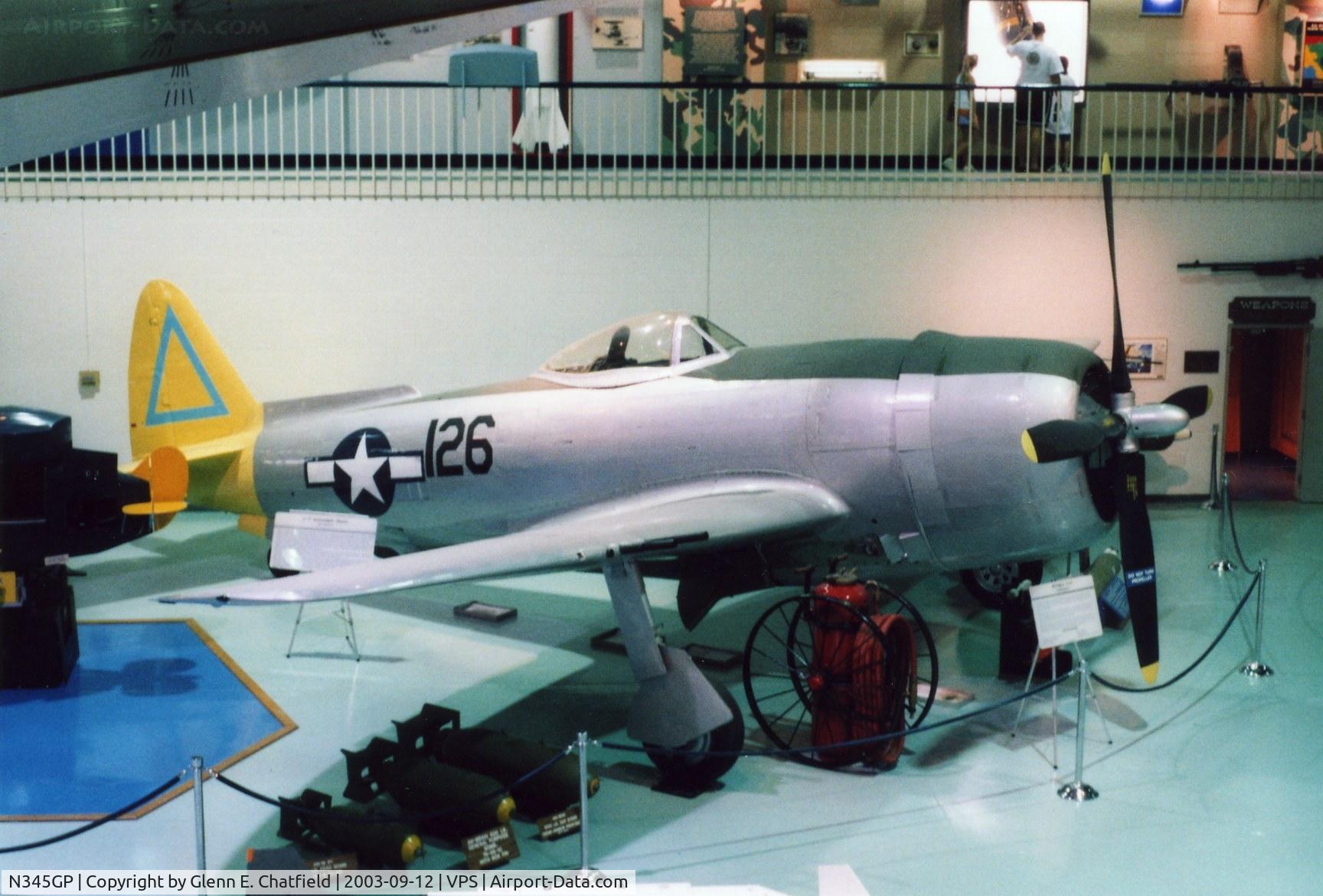 N345GP, Republic P-47N Thunderbolt C/N 539C/1537, P-47N at the U.S. Air Force Armament Museum