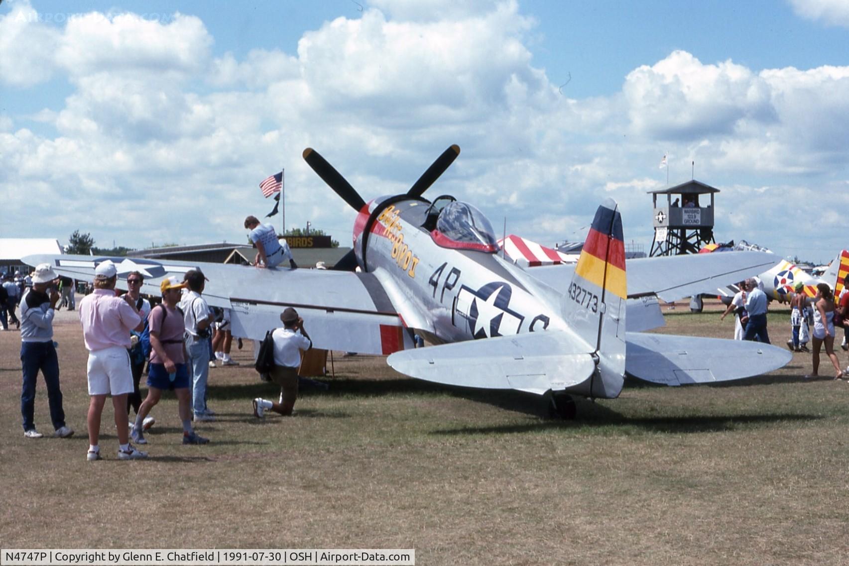 N4747P, 1945 Republic P-47D-40-RA Thunderbolt C/N 44-90368, At the EAA Fly In