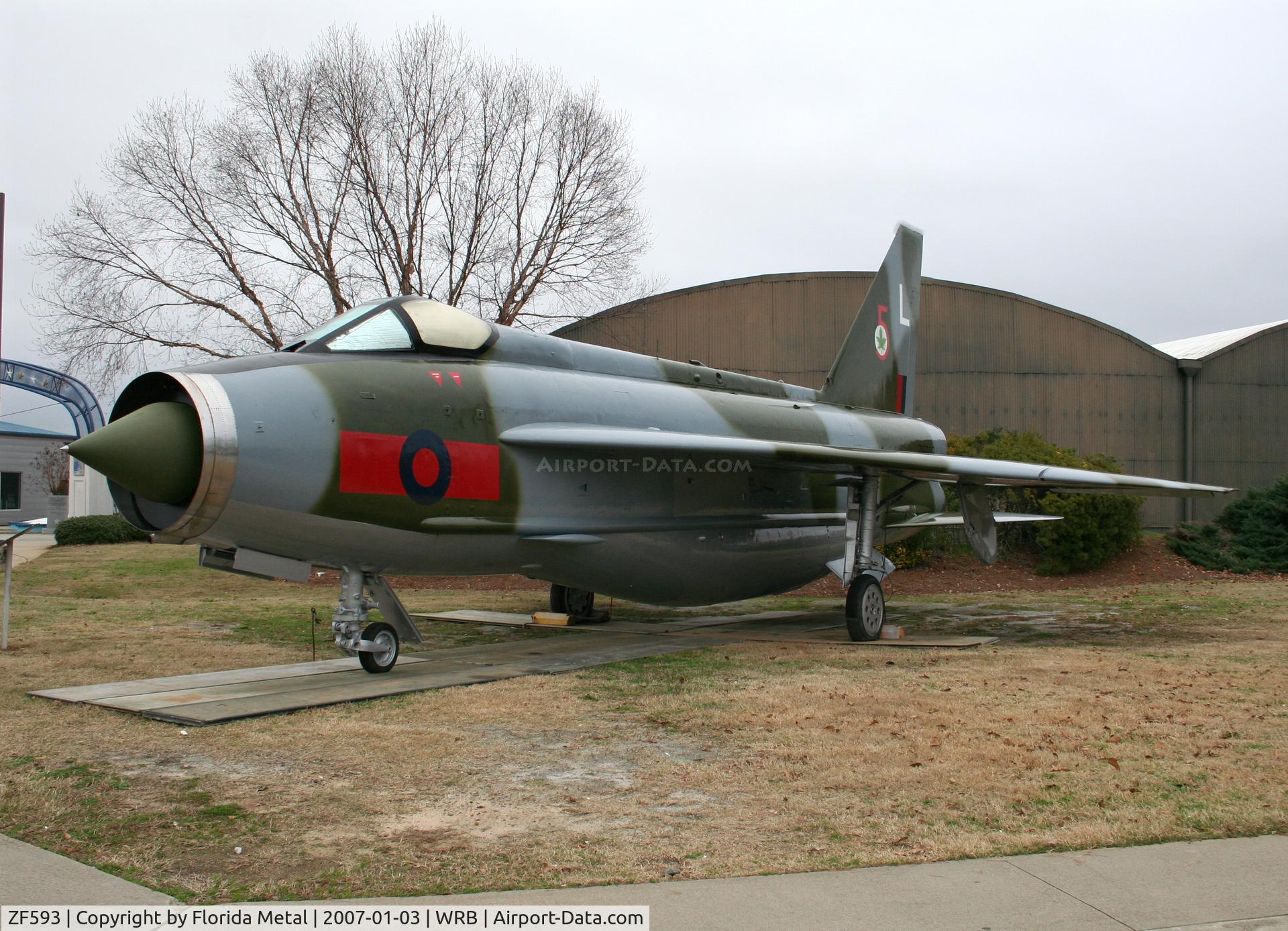 ZF593, 1968 English Electric Lightning F.53 C/N 95298, MK53