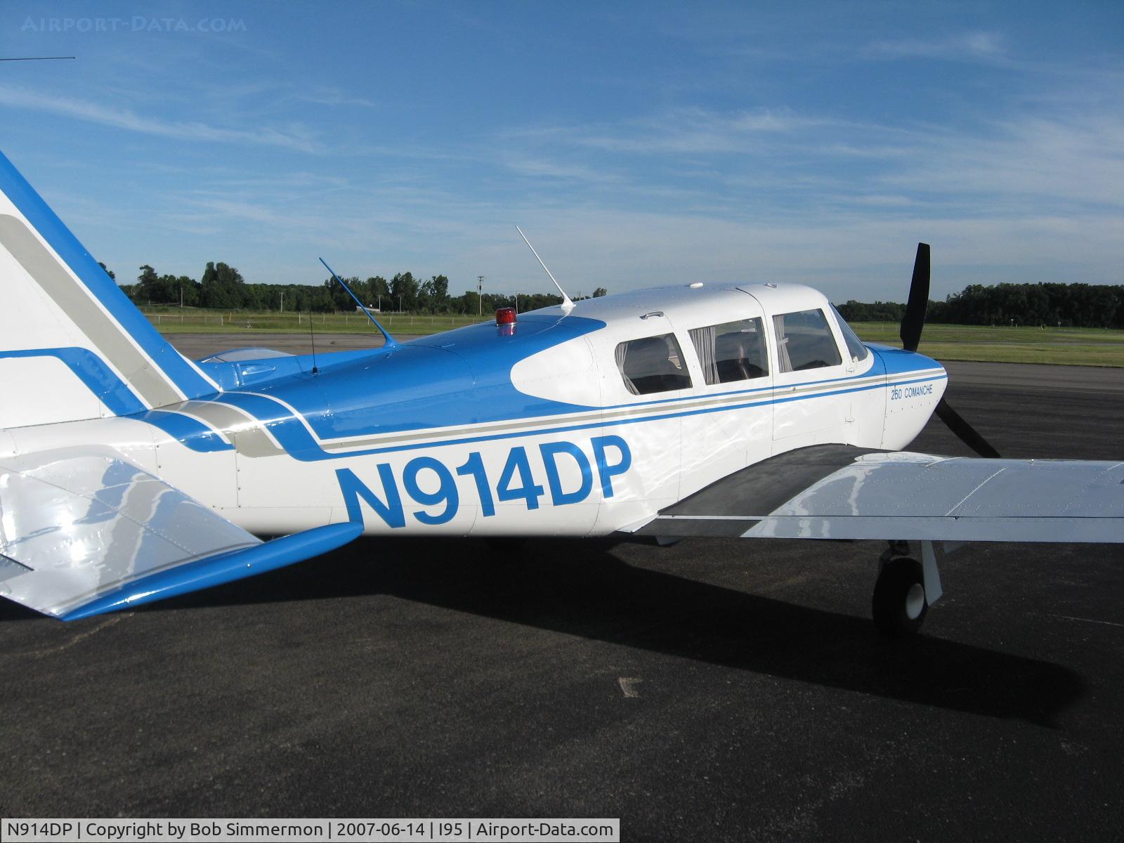 N914DP, 1966 Piper PA-24-260 C/N 24-4633, One nice 260 Comanche, belonging to Dennis Perry, well equipped including speed brakes.