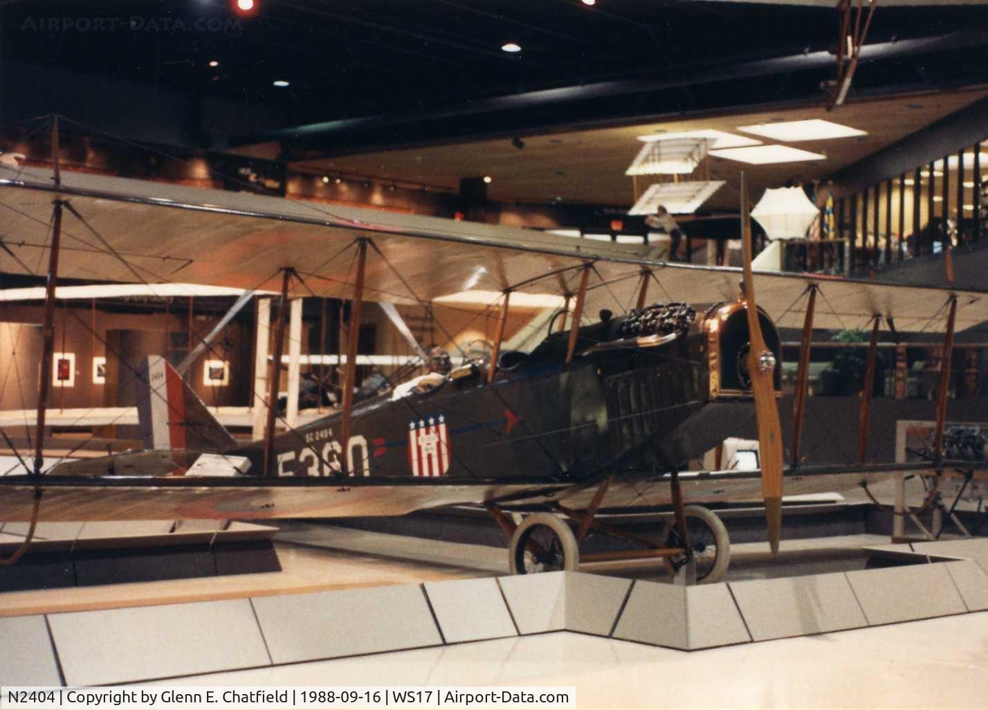 N2404, 1918 Curtiss JN-4D Jenny C/N 5360, On display at the EAA Museum