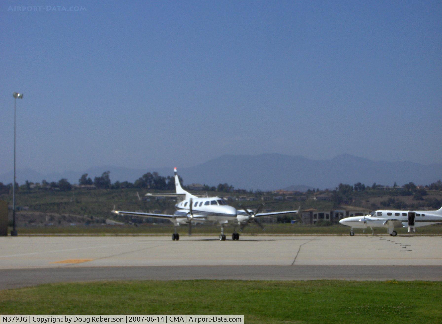 N379JG, 1981 Swearingen SA226-T(B) Merlin IIIB C/N T-414, 1981 Swearingen SA-226-T(B) MERLIN IVA, two Airesearch TPE331 940 shp each, taxi turn