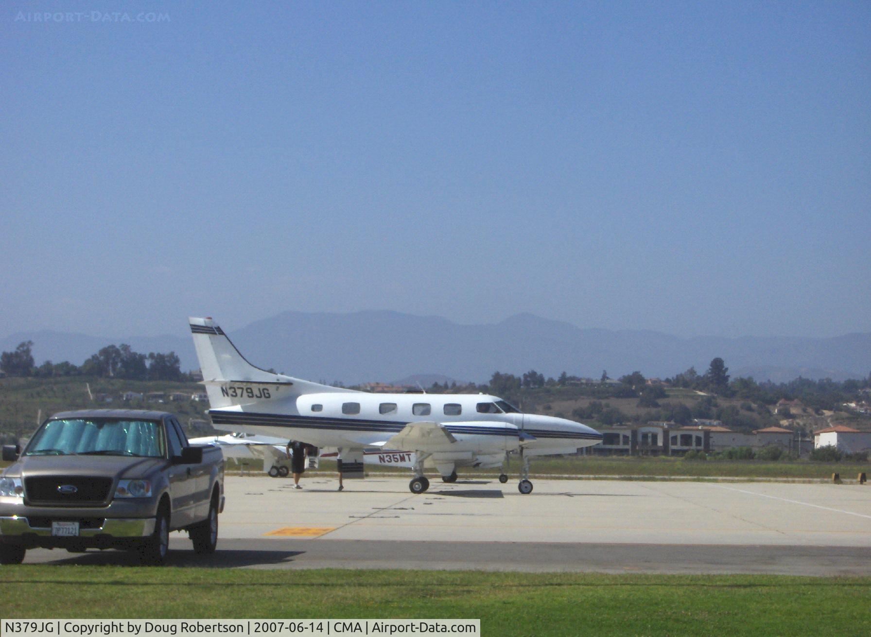 N379JG, 1981 Swearingen SA226-T(B) Merlin IIIB C/N T-414, 1981 Swearingen SA-226-T(B) MERLIN IVA, two Airesearch TPE331 940 shp each, deplaning