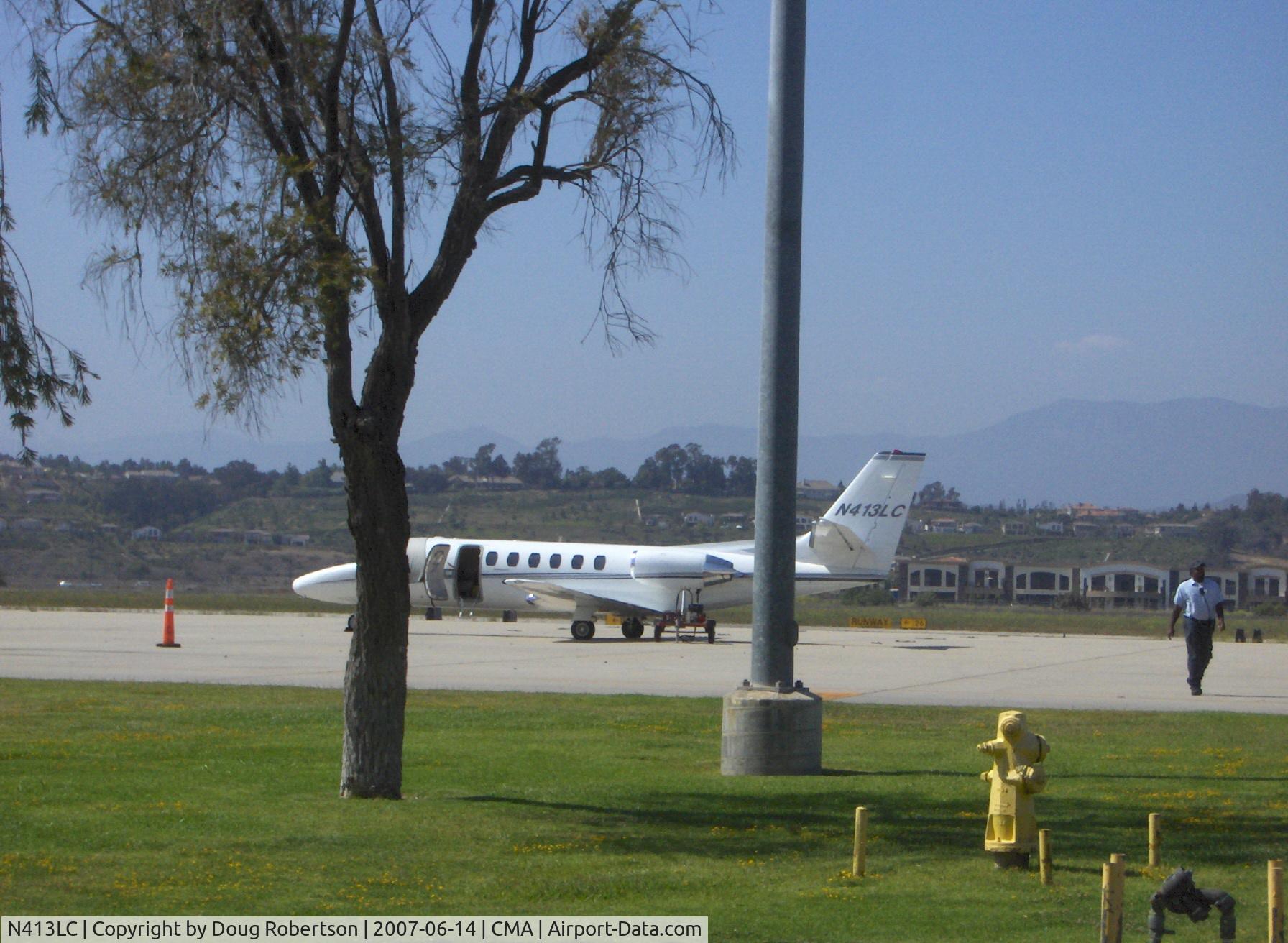 N413LC, 1986 Cessna 560 Citation V C/N 560-0003, 1986 Cessna 560 CITATION V, two P&W (Canada) JT15D-5 turbojets, 2,900 lb st each