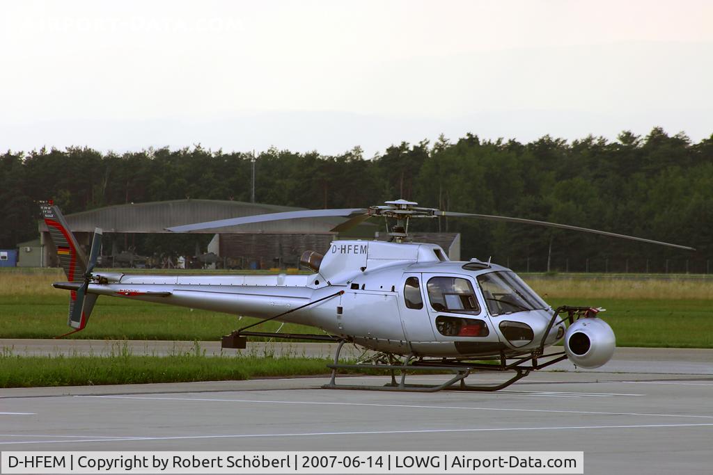 D-HFEM, Eurocopter AS-350B-2 Ecureuil Ecureuil C/N 1322, with special equipment