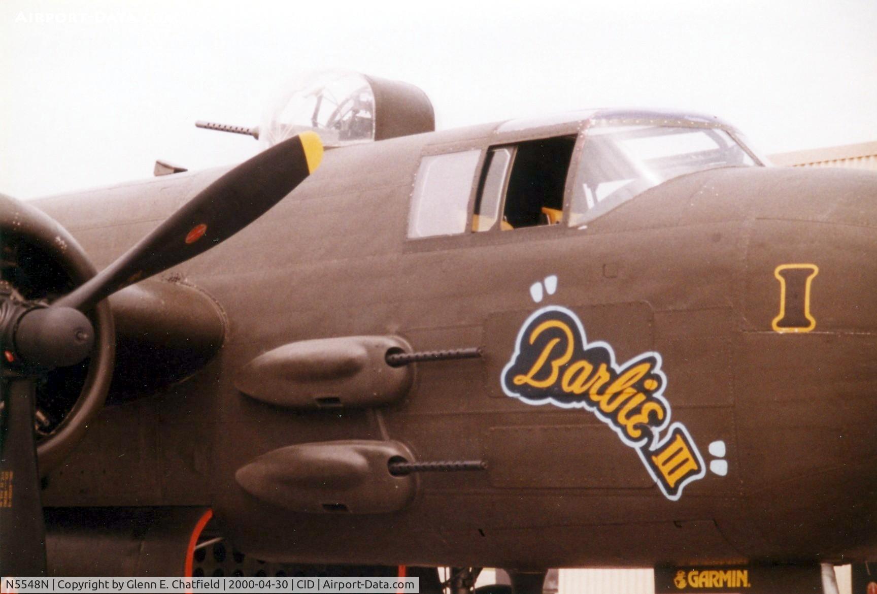 N5548N, 1943 North American B-25H Mitchell C/N 98-21107, B-25H at the Piedmont-Hawthorne FBO