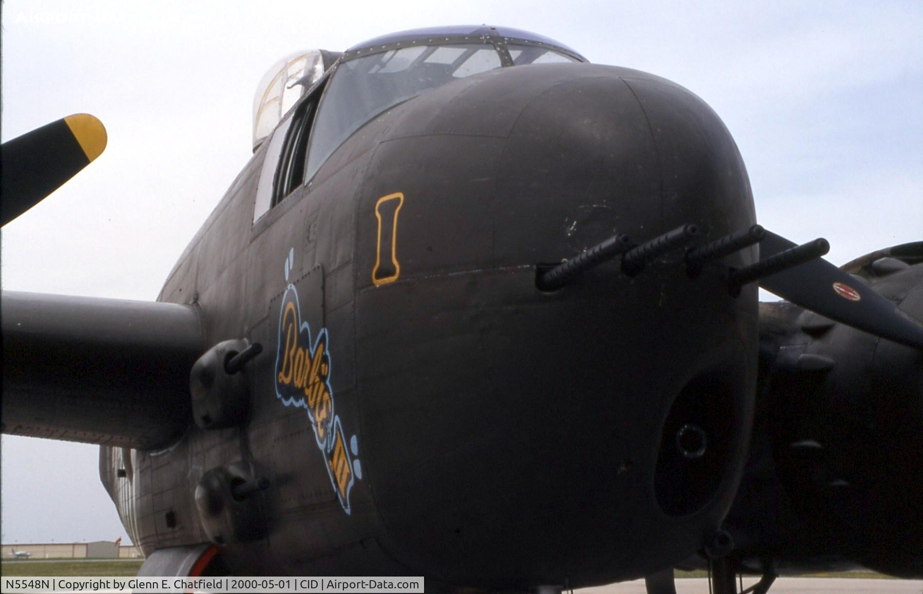 N5548N, 1943 North American B-25H Mitchell C/N 98-21107, B-25H at the Piedmont-Hawthorne FBO